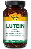 Country Life Lutein 20 mg, 60-Softgels