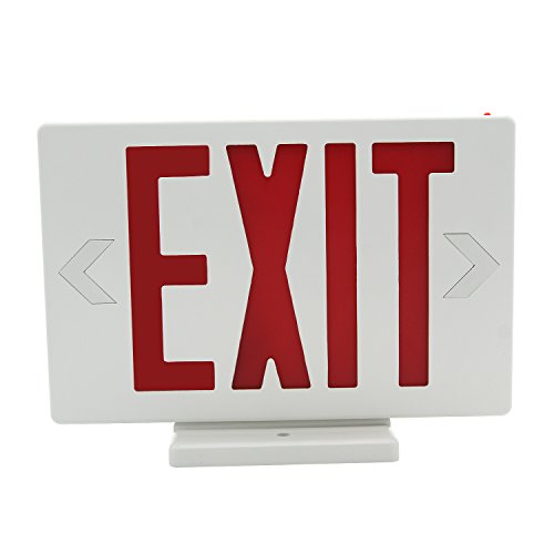 Ainfox 6 Pack LED Exit Sign Emergency Wall Light, Back -up Letter Cover (red/6pack) - Thumbnail 6