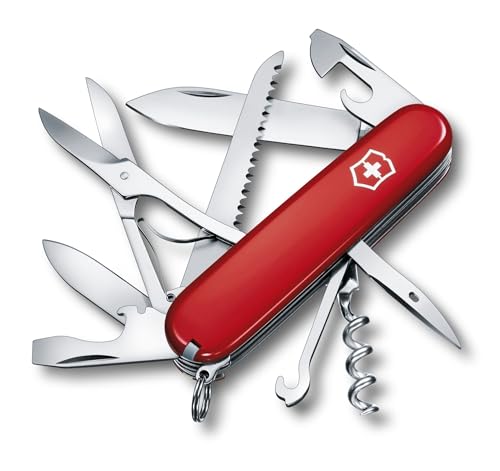 Victorinox Swiss Army Knife Huntsman 15 Functions Red Transparent