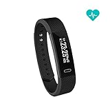 Fitness Watch Monitor,Fitness Tracker,Pedometer for Walking,Heart Rate and Blood Pressure Monitor Waist, Step Counter, Waterproof Smart Wristband for Android and iOS