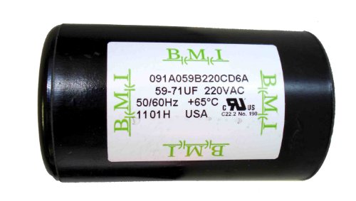 59-71 MFD (uF) 220VAC 1/2 and 3/4 HP Well Pump Control Box Motor Start Capacitor for Franklin 275464105, 2801054915, CRC 2824075015 New