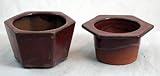 Self Watering Glazed Ceramic Pot - Copper - 6 3/8