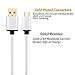 USB C Cable 6Ft, HI-CABLE 2-Pack Gold-Plated Braided USB-A to Type-C Fast Charger Cable Compatible with Samsung Galaxy S9/S8 Plus/Note 8, Google Pixel XL, LG G6 G5 V30, Moto Z/Z-Force (Gray, Silver)