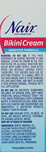 NAIR HAIR REMOVER BIKINI CREAM SENSITIVE 1.7 OUNCE (50ML) (2 PACK)