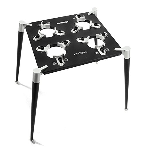 Integy RC Model Hop-ups C27107SILVER Team Workstation & Shock Rebuild Stand for Shock Size 18mm-23mm