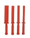 ABN Plastic Chisel 4-Piece Set of 3/4in, 7/8in, 1in, 1-1/2in - Scraper Remover Tool Kit for Adhesive, Caulk, More
