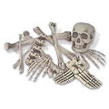 Skeleton Decoration Bone Décor, Bag of Bones, 6 inches to 16 inches, 12 Piece Set