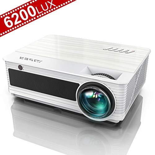 Projector, YABER Native 1080P Movie Projector with 6200 Lumens 78,000 Hours X/Y Zoom Function
