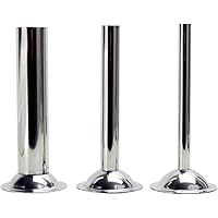 3Pcs Stainless Steel Sausage Stuffer Tubes - Meat Grinder/Food Grinder (0.5 Inch + 0.75 Inch + 1.25 Inch)