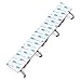 Sumnacon Mop Broom Holder Organizer with 4 Hooks, 3M Self Adhesive Cleaning Tools Organizer,Space Saver Brooms Mops Rakes Holder,Stainless Steel Heavy Duty Broom Mop Handle Holder for Kitchen Garage