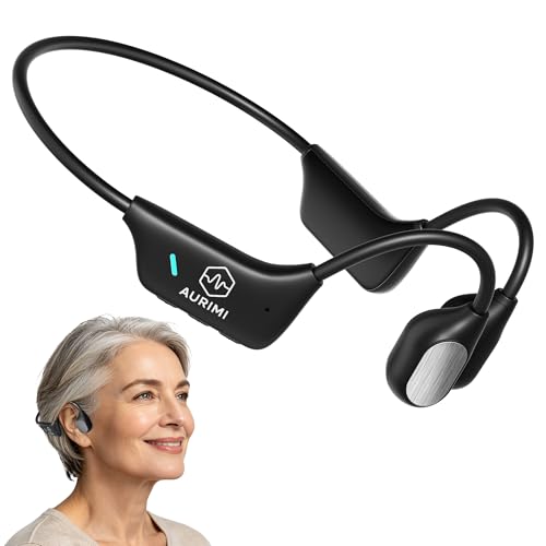 Bone Conduction Personal Sound Amplifier - Open-Ear Design for Comfortable Daily Use, Ultra Lightweight 25g, Up to 10-Hour Battery, IPX5 Water Resistant, No Bluetooth