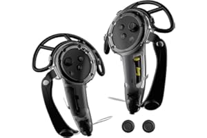 PEEOHMGZ Extended Handle Controller Grips Cover for Meta Quest 3 VR Accessories, Anti-Collision Extension Controller Protector Cover with Adjustable Straps (black1)