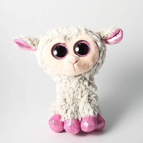 Amazon.com: Ty Beanie Boos - Peluche de oveja de dinosaurio, lobo, leopardo, ciervo, canguro, de peluche, de ojos grandes, juguete de peluche, 6 pulgadas