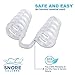 Snore Solvers Snoring Solution Anti Snoring Sleep Aid Device, Perfect Also For Allergies, Open Your Nasal Passages Naturally and Instantly, Set of 4 snore stopper for Men and Women