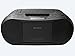 Sony CD/Cassette Boombox, Digital Tuner AM/FM Radio, Headphone Output & 3.5mm Audio Auxiliary Bundle with AC Power Cord and CD Lens Cleanerthumb 1