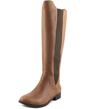 Womens Ranica Leather Round Toe Knee High Fashion Boots