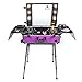 SHANY Studio ToGo Wheeled Trolley Makeup Case & Organizer with Light - Purple