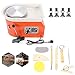 25CM Pottery Wheel Pottery Forming Machine 350W Electric Pottery Wheel DIY Clay Tool Ceramic Machine Work Clay Art Craft DIY (Orange)