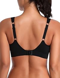 Wingslove Sujetador deportivo sin costuras, cobertura de soporte completo, sostén deportivo inalámbrico para dama