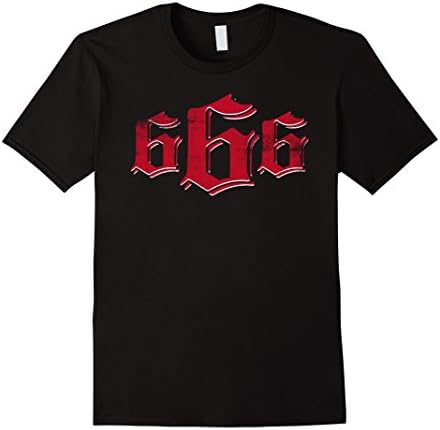 Men's 666 The Number of The Beast Large Black