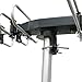 InstallerParts Snap On Amplified Outdoor HDTV Antenna - 150 Miles Long Range - Motorized 360 Degree Rotation - Wireless Remote Control