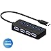 Sabrent 4 Port USB C to USB 3.0 Data Hub with Individual Power Switches and LEDs, for Macbook Pro, USB Flash Drives and Other Devices (HB-UMC4)