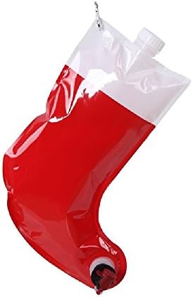 Santas Christmas Stocking Hanging Flask Perfect for any Office Holiday Party 2.25 Liter