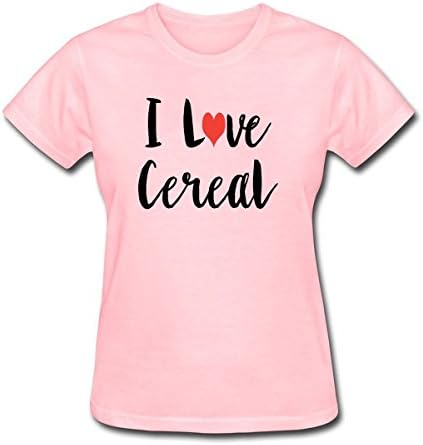 CCBING Women's I Love Cereal T-Shirt