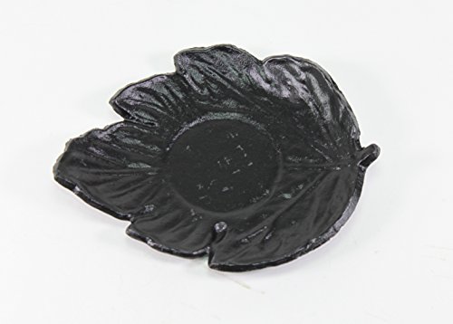 Black Leaf Japanese Sturdy Cast Iron Teacup Coaster ~ WPYST