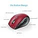 TECKNET Classic Pro M006 Wireless Mouse (Red)