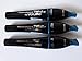 3 x Bourjois Paris Twist Up The Volume Waterproof Mascara 8ml - 21 Black
