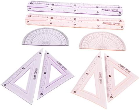Sharprepublic 算数セット 直定規 三角定規 半円分度器 定規セット 文房具 教師 中学生 a W新作送料無料 小学生 2セット 学用品 適用