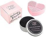 Makeup Brush Cleaner Kit By Dream Beauty Box - Silicone Cosmetics Brush Cleaning Pad - Quick Daily Cleaner Dry Sponge Instantly Removes Makeup Colors, Switch Color Without Switching Brushes