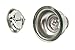 Highcraft 9753 Kitchen Sink (3-1/2 Inch) Stainless Steel Drain Assembly with Strainer Basket and Rubber Stopper Long Extended Shank (3-3/4 Inch)