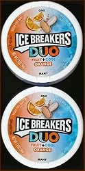 ICE BREAKERS DUO Cool Orange Flavored Sugar Free