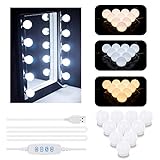 Azhien Mirror Lights with 10 Dimmable LED Bulbs,Hollywood Style Vanity Mirror Li