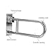 Handicap Grab Bars for Bathroom Toilet Flip Up Grab Safety Bars for Elderly Handicap Shower Stainless Steel Grab Bar Handrails Support Safety Rails Shower Hand Rail Folding Assist Grip Bar