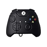 Xbox One S Controller AirPod Case Protective Cover Soft Silicone Shockproof for Apple AirPods 2 & 1, Xbox One x Controller Airpods Case Keychain Bag Pendant Decor Toy (One Controller)