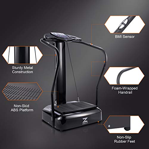 ZELUS Vibration Plate Exercise Machine Extra Large 1.5hp Workout