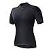 Przewalski Women’s Cycling Biking Jersey, Short Sleeve Bike Shirt, Breathable & Quick Dry (Medium, Black)