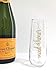 Gold Maid of Honor Stemless Champagne Flute- Bridal Party Gift