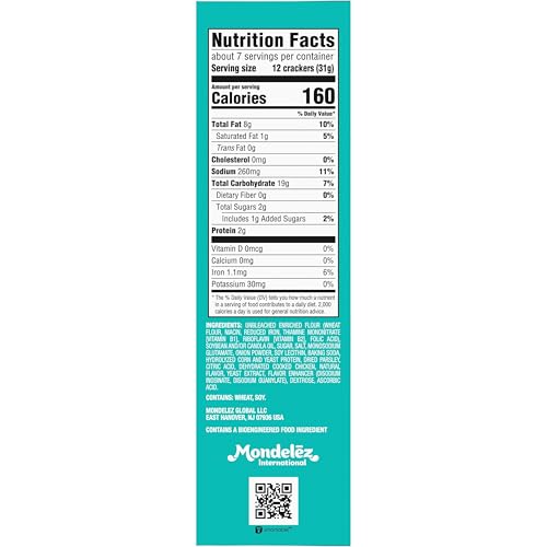 CHICKEN IN A BISKIT RANCH BAKED SNACK CRACKERS, BULK LUNCH SNACKS, 6-7.5 OZ BOXES
