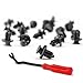 AFA Tooling Replacement for Honda Body Clips - 91503-SZ3-003 (50 Pcs)- Stronger Than Original Nylon - with Fastener Remover