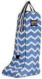 Equine Couture Abby Boot Bag, Light Blue/Navy, Standard