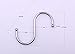 10x Stainless S Hooks Kitchen Pot Pan Hanger Clothes Storage Rack (S)