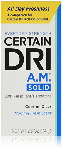 Certain Dri Anti-perspirant Roll-on Prescription Strength 1.2 Oz and Certain Dri A.m. Underarm Refresher Scented Stick Shower Fresh 2.6 Oz