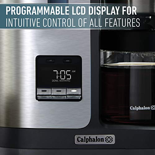 Calphalon BVCLDCG1 PerfectBrew 10Cup Coffee Maker, Dark Stainless