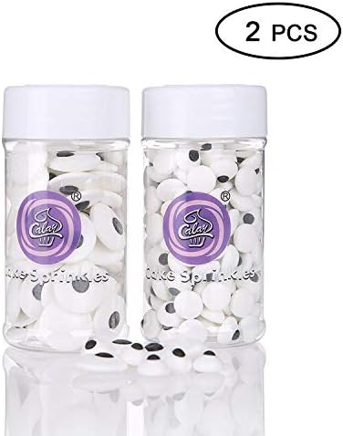 Apszst 2 Bottle halloween Candy Eyeballs Eyes Cake halloween cookie cake Decorations, 6.9 Ounce, Assorted halloween candy, halloween decoration eyes candy. (2 halloween Candy Eyeballs)