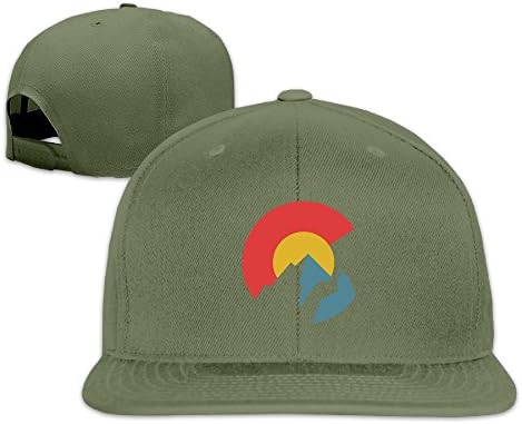 Colorado Flag Solid Snapback Baseball Hat Cap One Size