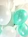 LAttLiv PartyWoo Balloons 100 Pack 12 Inch White & Tiffany Blue Balloons + 25m Free Ribbon Wedding Decorations Birthday Decoration Baby Shower Kids Party Supplies,3.2g